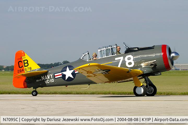 N7095C, North American AT-6D Texan C/N 42-84678, North American AT-6D Texan 