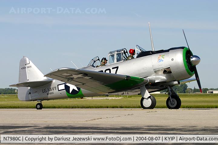 N7980C, 1943 North American SNJ-5 Texan Texan C/N 43938, North American SNJ-5 Texan 