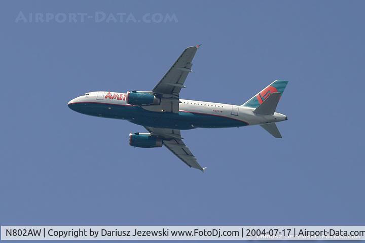 N802AW, 1998 Airbus A319-132 C/N 0924, Airbus A319-132  C/N 0924, N802AW