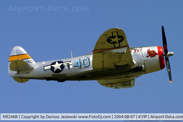 N9246B, 1944 Republic P-47D Thunderbolt C/N 339-55605, Republic P-47D Thunderbolt 