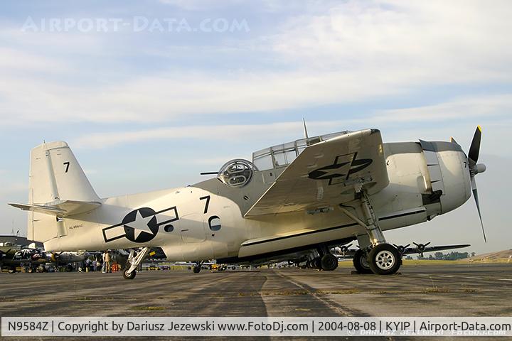 N9584Z, 1945 Grumman TBM-3E Avenger C/N 85882, Grumman TBM-3E Avenger 