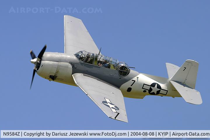 N9584Z, 1945 Grumman TBM-3E Avenger C/N 85882, Grumman TBM-3E Avenger 