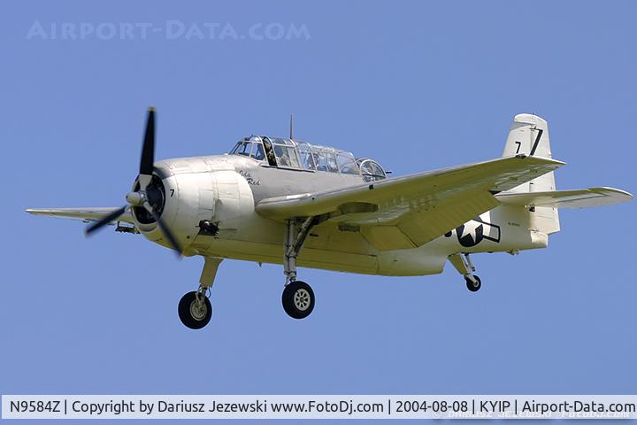 N9584Z, 1945 Grumman TBM-3E Avenger C/N 85882, Grumman TBM-3E Avenger 