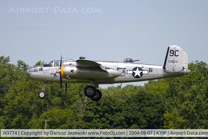 N3774, 1943 North American B-25D Mitchell C/N 100-23960, North American B-25D Mitchell 