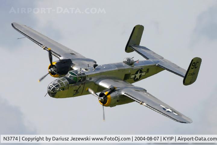 N3774, 1943 North American B-25D Mitchell C/N 100-23960, North American B-25D Mitchell 