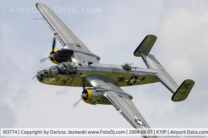 N3774, 1943 North American B-25D Mitchell C/N 100-23960, North American B-25D Mitchell 