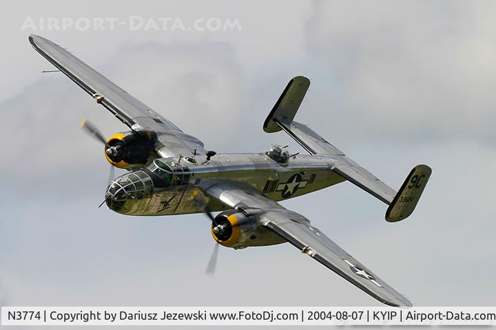 N3774, 1943 North American B-25D Mitchell C/N 100-23960, North American B-25D Mitchell 