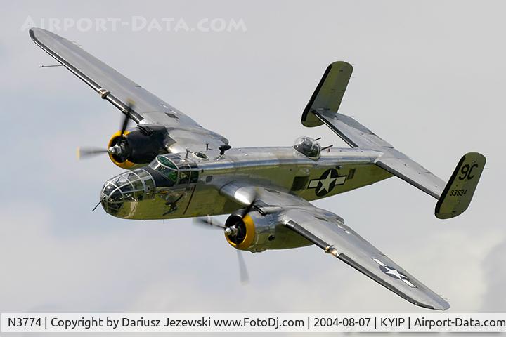 N3774, 1943 North American B-25D Mitchell C/N 100-23960, North American B-25D Mitchell 