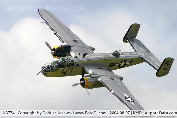 N3774, 1943 North American B-25D Mitchell C/N 100-23960, North American B-25D Mitchell 