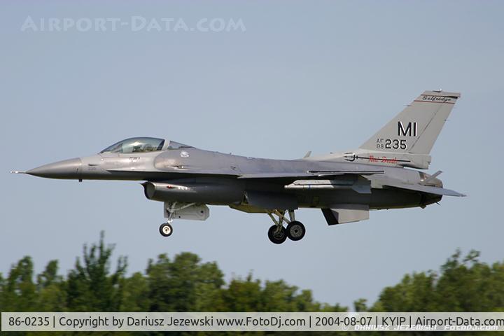 86-0235, General Dynamics F-16C Fighting Falcon C/N 5C-341, F-16C Fighting Falcon 86-0235 MI from 107th FS 