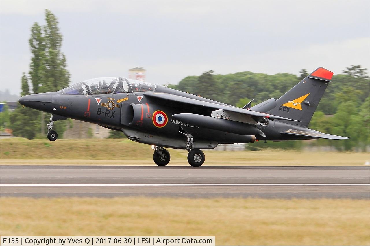 E135, Dassault-Dornier Alpha Jet E C/N E135, Dassault-Dornier Alpha Jet E, Landing rwy 29, St Dizier-Robinson Air Base 113 (LFSI) Open day 2017