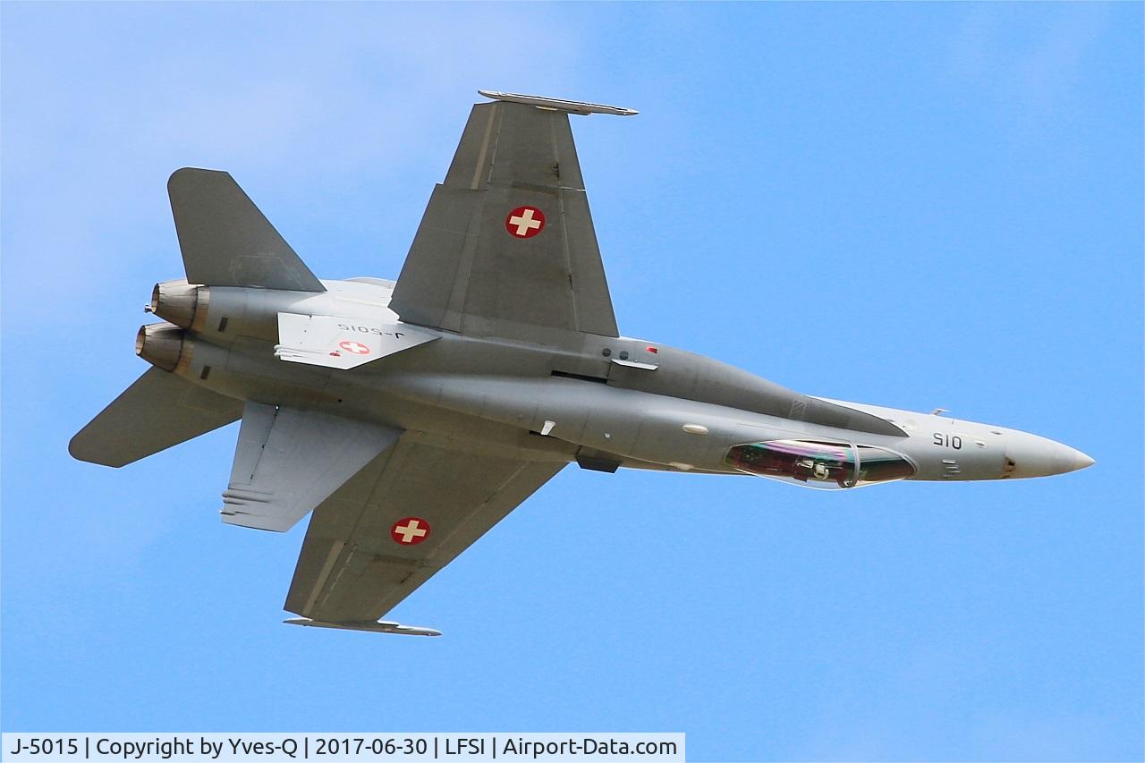J-5015, McDonnell Douglas F/A-18C Hornet C/N 1361/SFC015, Swiss Air Force McDonnell Douglas FA-18C Hornet, On display, St Dizier-Robinson Air Base 113 (LFSI) Open day 2017