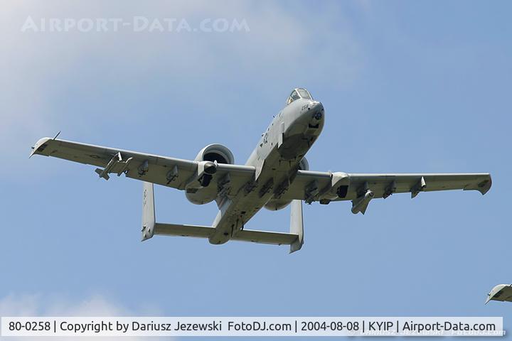 80-0258, 1980 Fairchild Republic A-10C Thunderbolt II C/N A10-0608, A-10C Thunderbolt II 80-0258 BC from 172nd FS 110th FW Battle Creek ANGB, MI