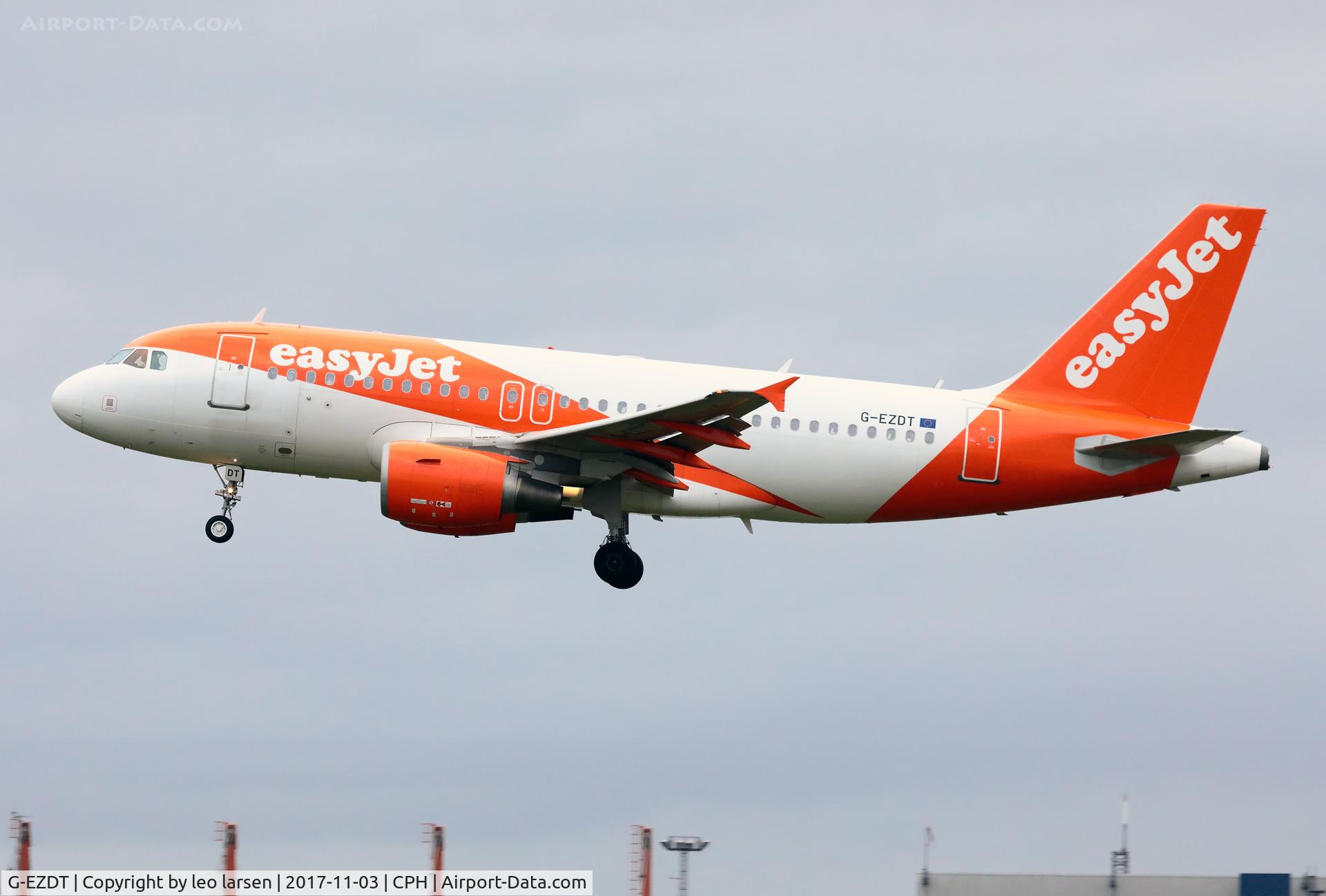 G-EZDT, 2008 Airbus A319-111 C/N 3720, Copenhagen 3.11.2017