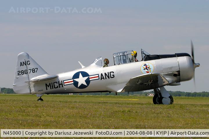 N45000, 1943 North American AT-6 C/N 90787, North American AT-6 Texan  C/N 90787, N45000