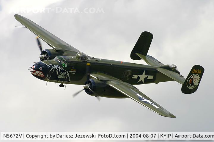 N5672V, 1945 North American B-25J Mitchell Mitchell C/N 108-47686, North American B-25J Mitchell 