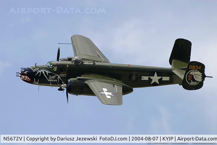 N5672V, 1945 North American B-25J Mitchell Mitchell C/N 108-47686, North American B-25J Mitchell 