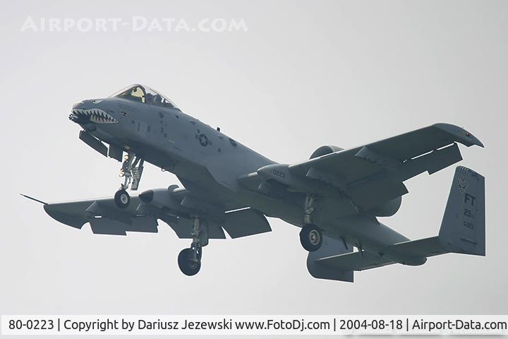 80-0223, 1980 Fairchild Republic A-10C Thunderbolt II C/N A10-0573, A-10A Thunderbolt 80-0223 FT from 75th FS 