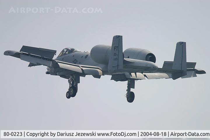 80-0223, 1980 Fairchild Republic A-10C Thunderbolt II C/N A10-0573, A-10A Thunderbolt 80-0223 FT from 75th FS 