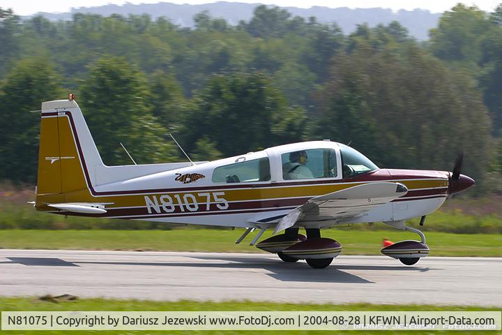 N81075, 1977 Grumman American AA-5B Tiger C/N AA5B0422, American Aviation AA-5B Tiger  C/N AA5B0422, N81075