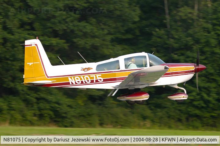 N81075, 1977 Grumman American AA-5B Tiger C/N AA5B0422, American Aviation AA-5B Tiger  C/N AA5B0422, N81075