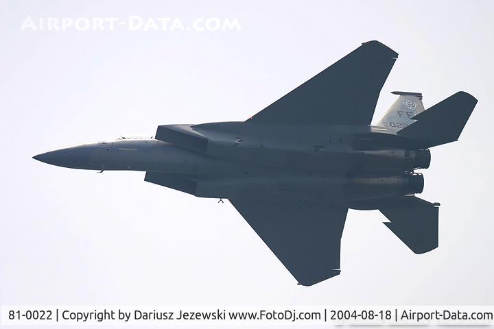 81-0022, 1981 McDonnell Douglas F-15C Eagle C/N 0738/C205, F-15C Eagle 81-0022 FF from 71st FS 