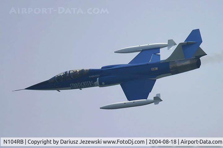 N104RB, 1962 Lockheed CF-104D Starfighter C/N 583A-5302, Lockheed  CF-104D Starfighter  C/N 104632, N104RB