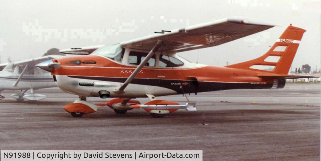 N91988, 1969 Cessna 182M Skylane C/N 18259983, Same airplane, after conversion to AC-182 Strike Fighter.