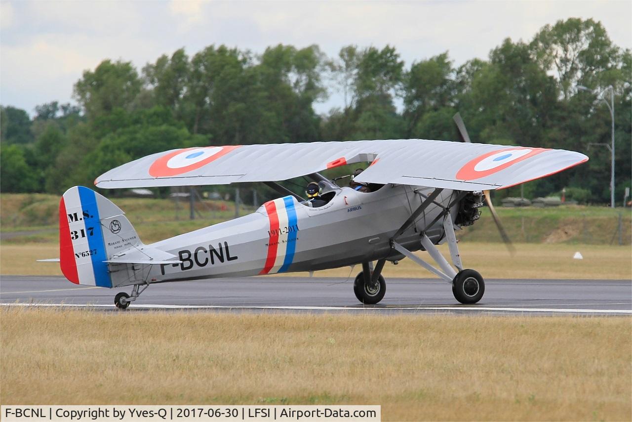 F-BCNL, Morane-Saulnier MS.317 C/N 6527, Morane-Saulnier MS.317, Lining up rwy 29, St Dizier-Robinson Air Base 113 (LFSI) Open day 2017