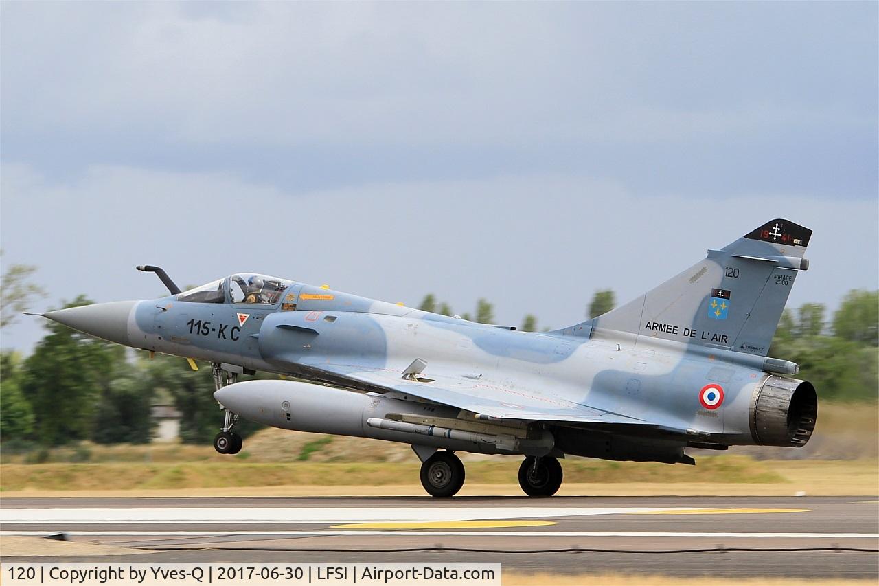 120, Dassault Mirage 2000C C/N 396, Dassault Mirage 2000 C, Landing rwy 29, St Dizier-Robinson Air Base 113 (LFSI) Open day 2017