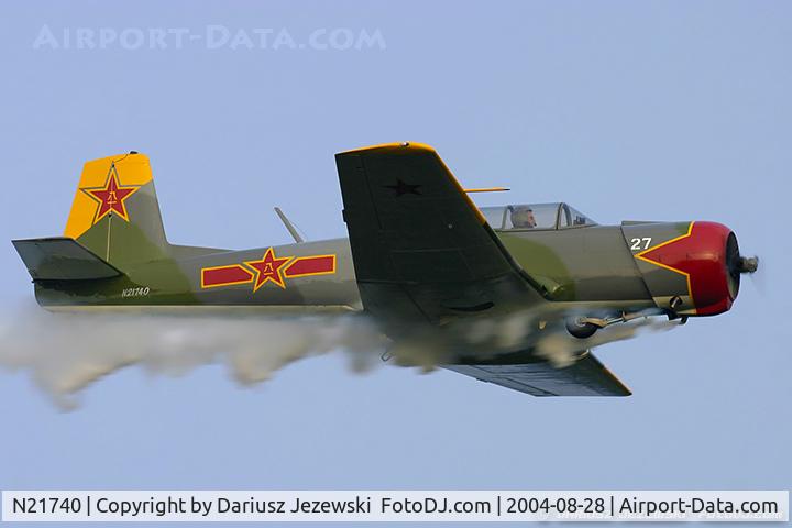 N21740, 1991 Nanchang CJ-6 C/N 3932005, Nanchang CJ-6  C/N 3932005, N21740