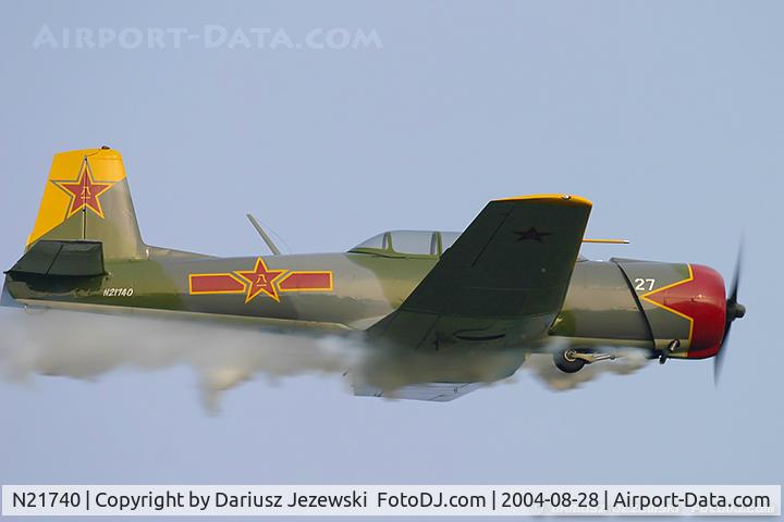 N21740, 1991 Nanchang CJ-6 C/N 3932005, Nanchang CJ-6  C/N 3932005, N21740