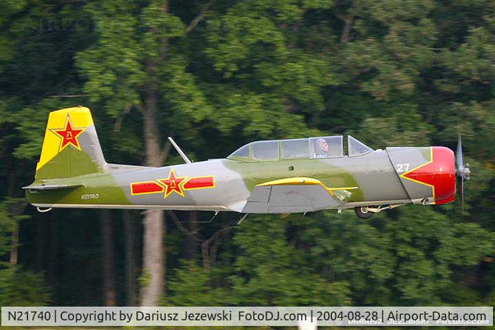 N21740, 1991 Nanchang CJ-6 C/N 3932005, Nanchang CJ-6  C/N 3932005, N21740