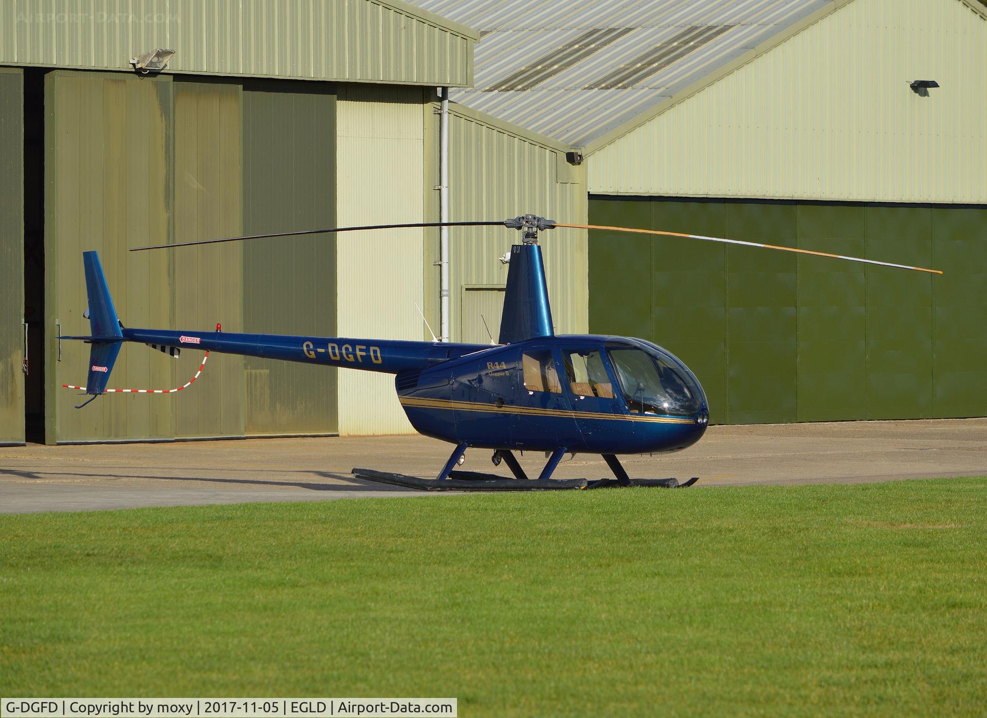 G-DGFD, 2010 Robinson R44 Clipper II C/N 13027, Robinson R44 Clipper II at Denham.