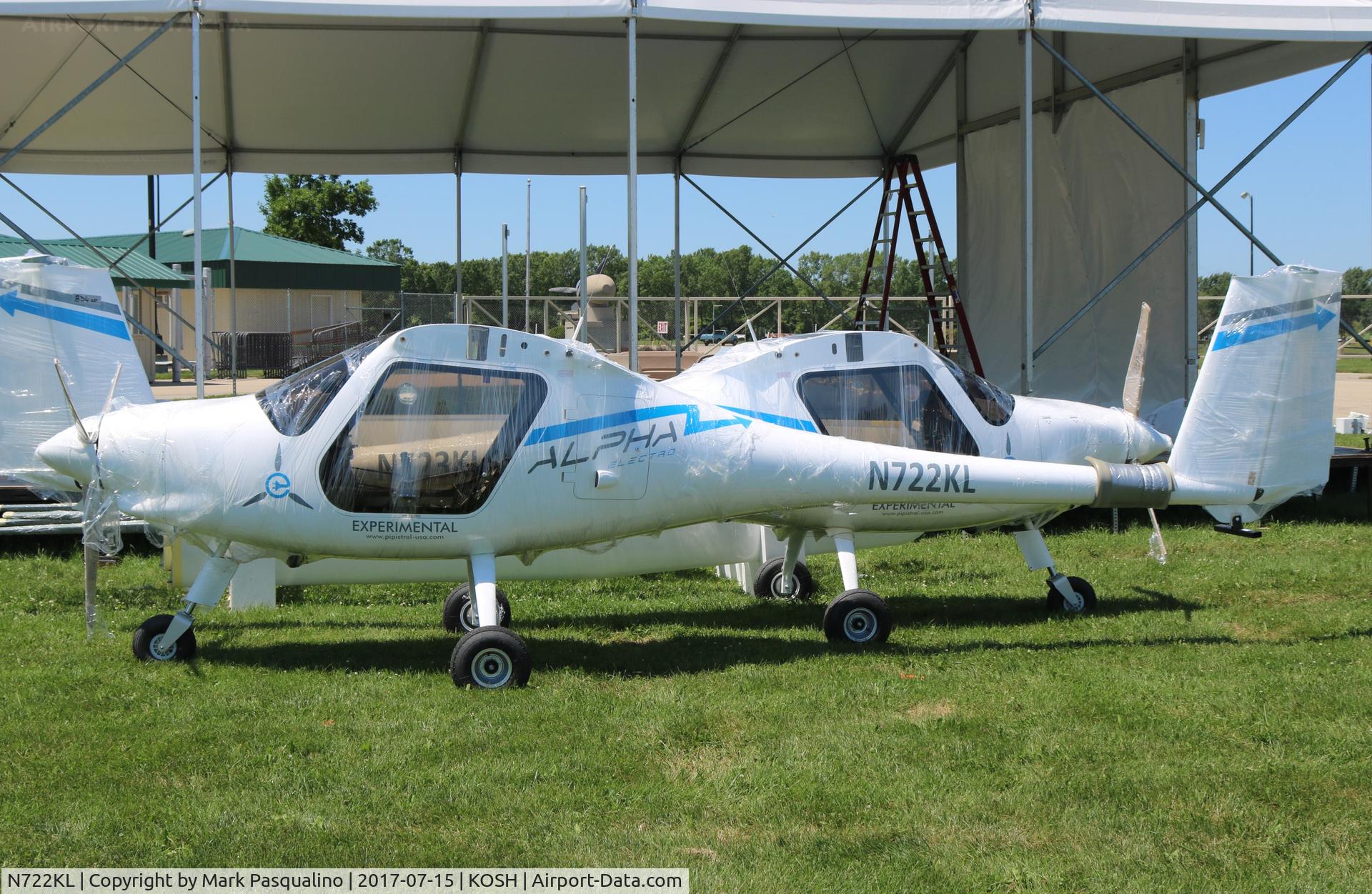N722KL, 2017 Pipistrel Alpha Electro C/N 831 AE 60, Pipistrel Alpha Electro
