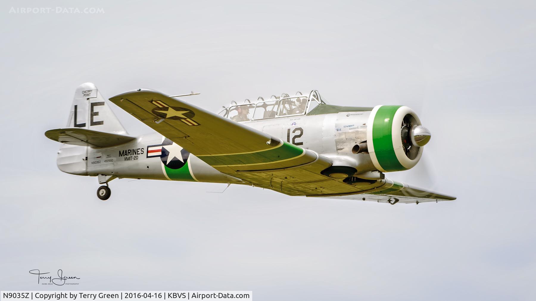 N9035Z, 1949 North American T-6G Texan C/N 168-094, KBVS