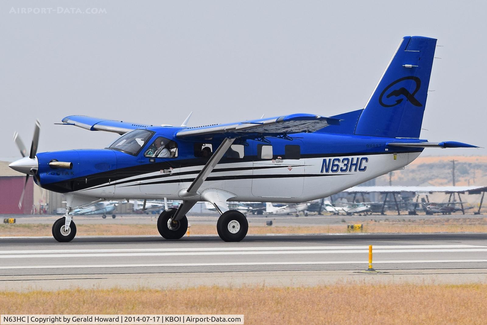 N63HC, 2011 Quest Kodiak 100 C/N 100-0063, Take off roll on RWY 10R.