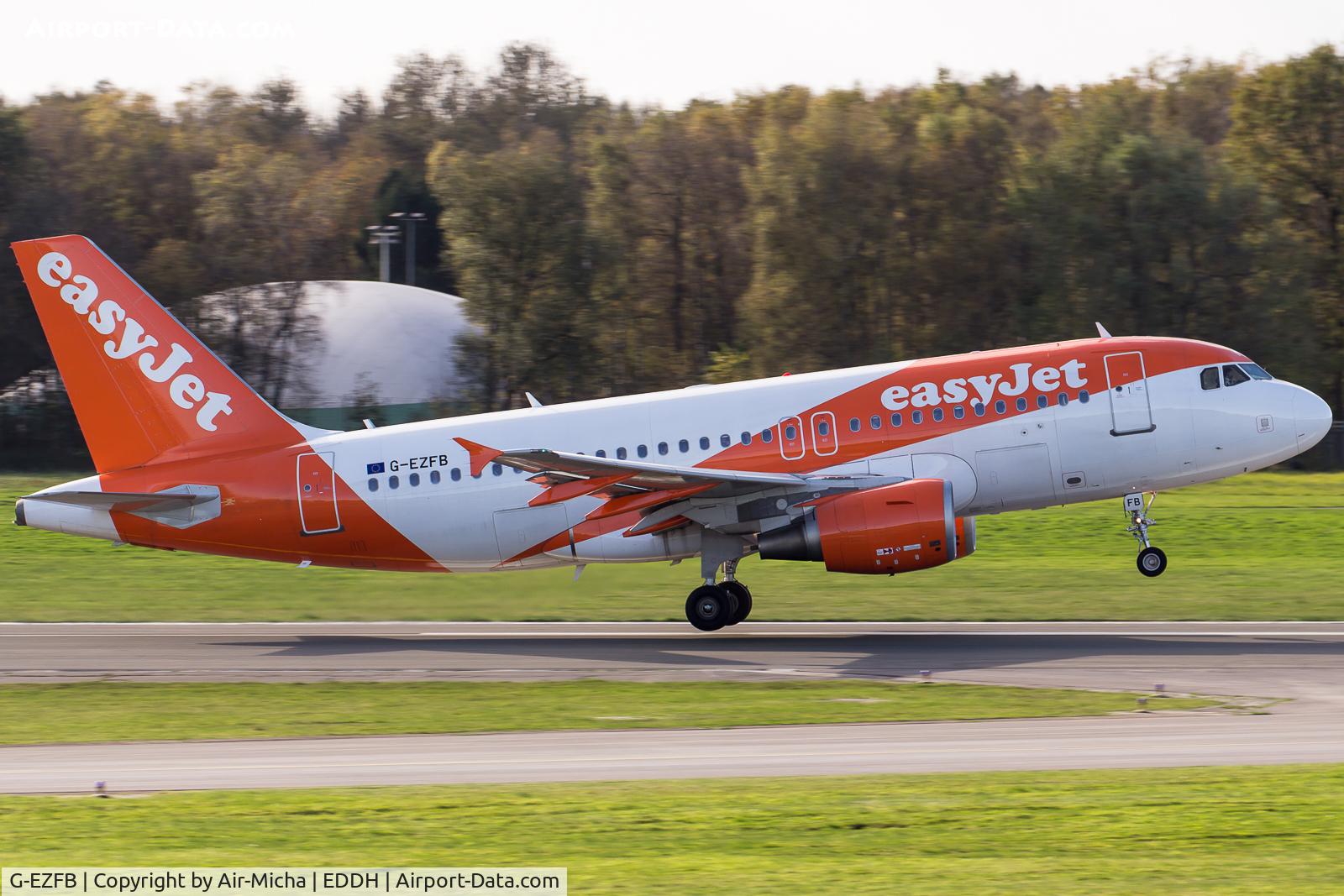 G-EZFB, 2009 Airbus A319-111 C/N 3799, EasyJet
