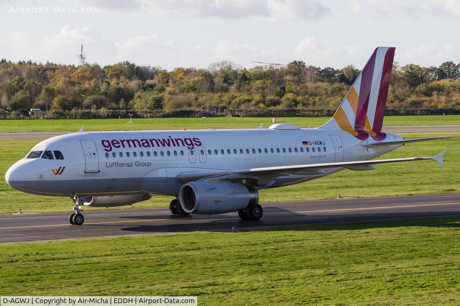 D-AGWJ, 2008 Airbus A319-132 C/N 3375, Germanwings