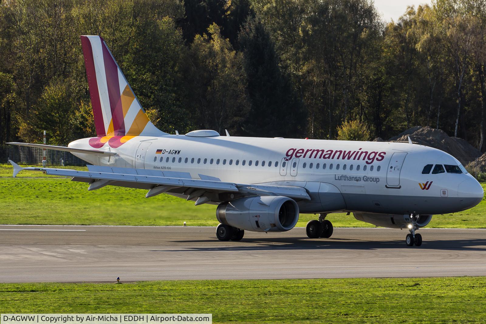 D-AGWW, 2013 Airbus A319-132 C/N 5535, Germanwings