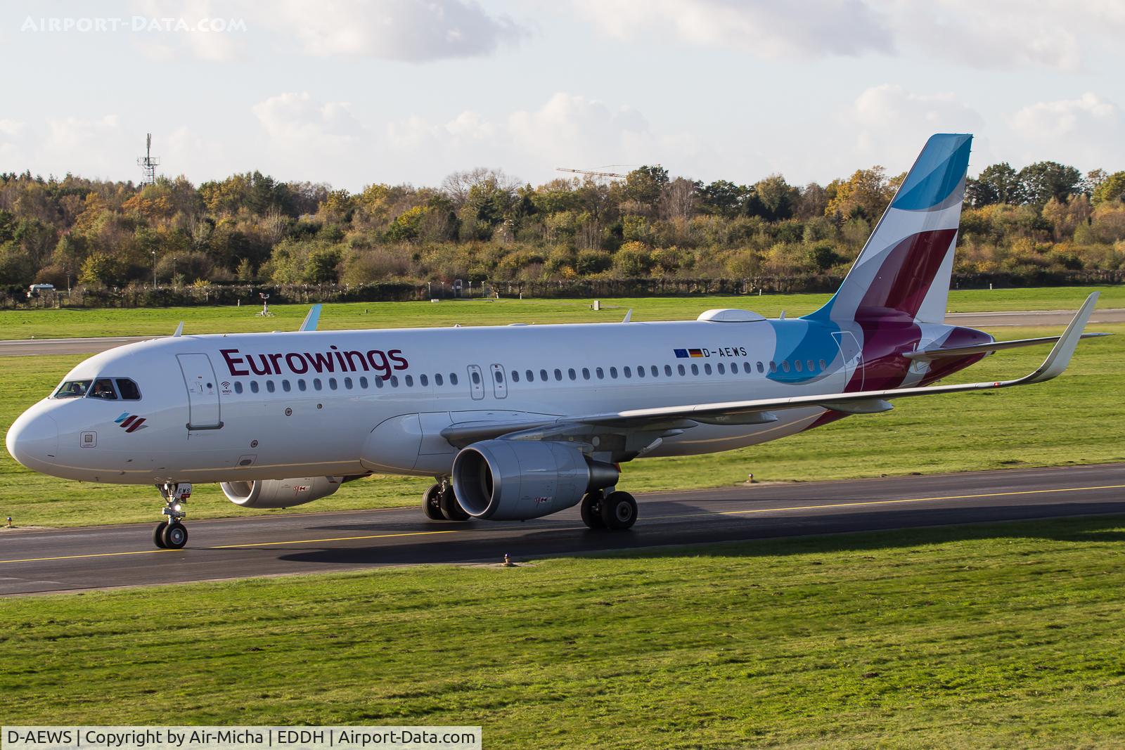 D-AEWS, 2016 Airbus A320-214 C/N 7439, Eurowings