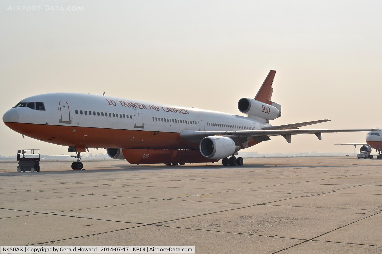 N450AX, 1974 McDonnell Douglas DC-10-10 C/N 46942, Parked on the Idaho ANG ramp.