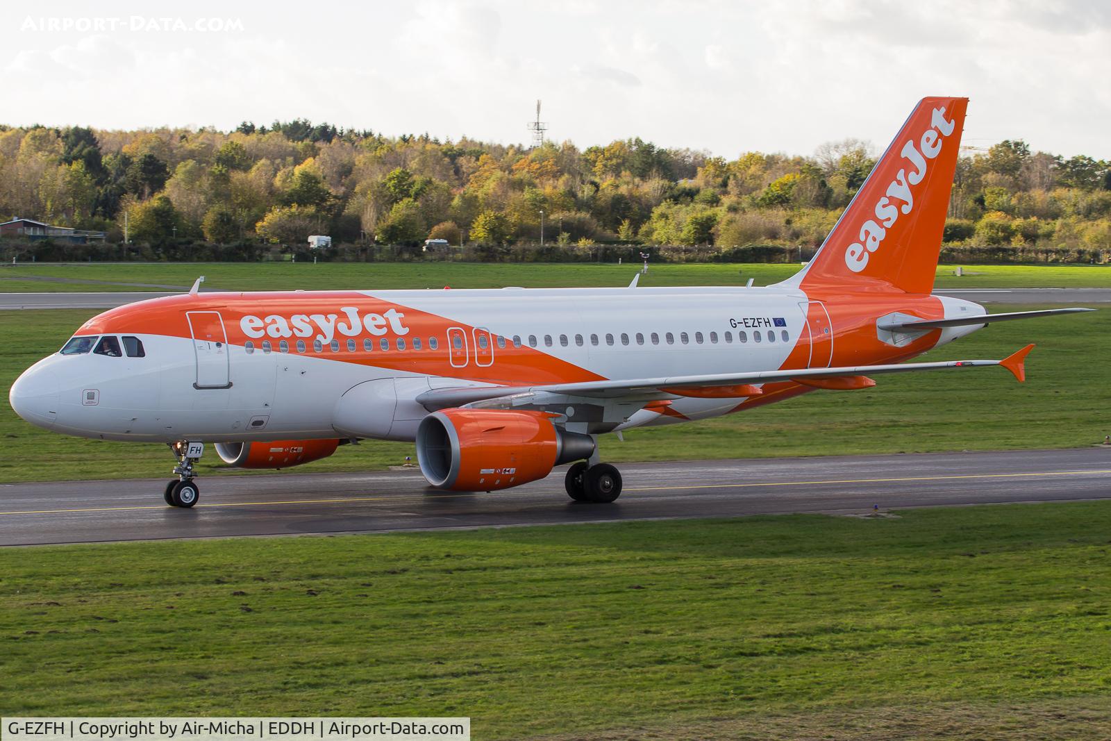 G-EZFH, 2009 Airbus A319-111 C/N 3854, EasyJet