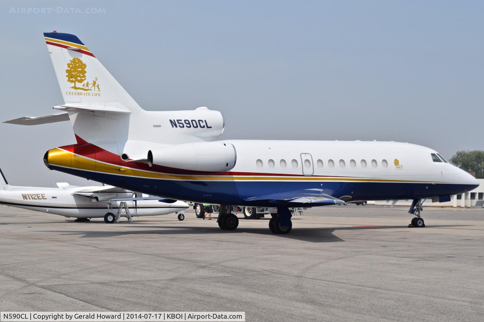N590CL, 2003 Dassault Falcon 900EX C/N 132, Parked on the north GA ramp.