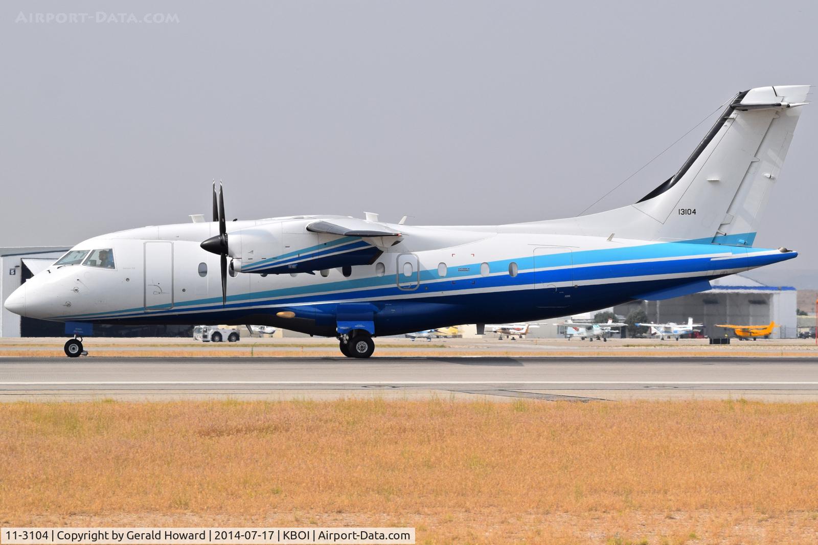 11-3104, 1997 Dornier C-146A Wolfhound (Do328-110) C/N 3085, Landing roll out on RWY 10R.