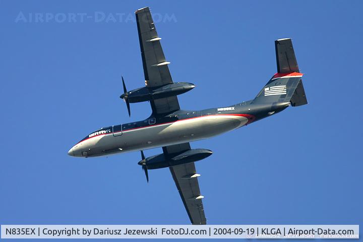 N835EX, 1991 De Havilland Canada DHC-8-102 Dash 8 C/N 289, De Havilland Canada DHC-8-102 Dash 8 - US Airways Express (Piedmont Airlines)   C/N 289, N835EX
