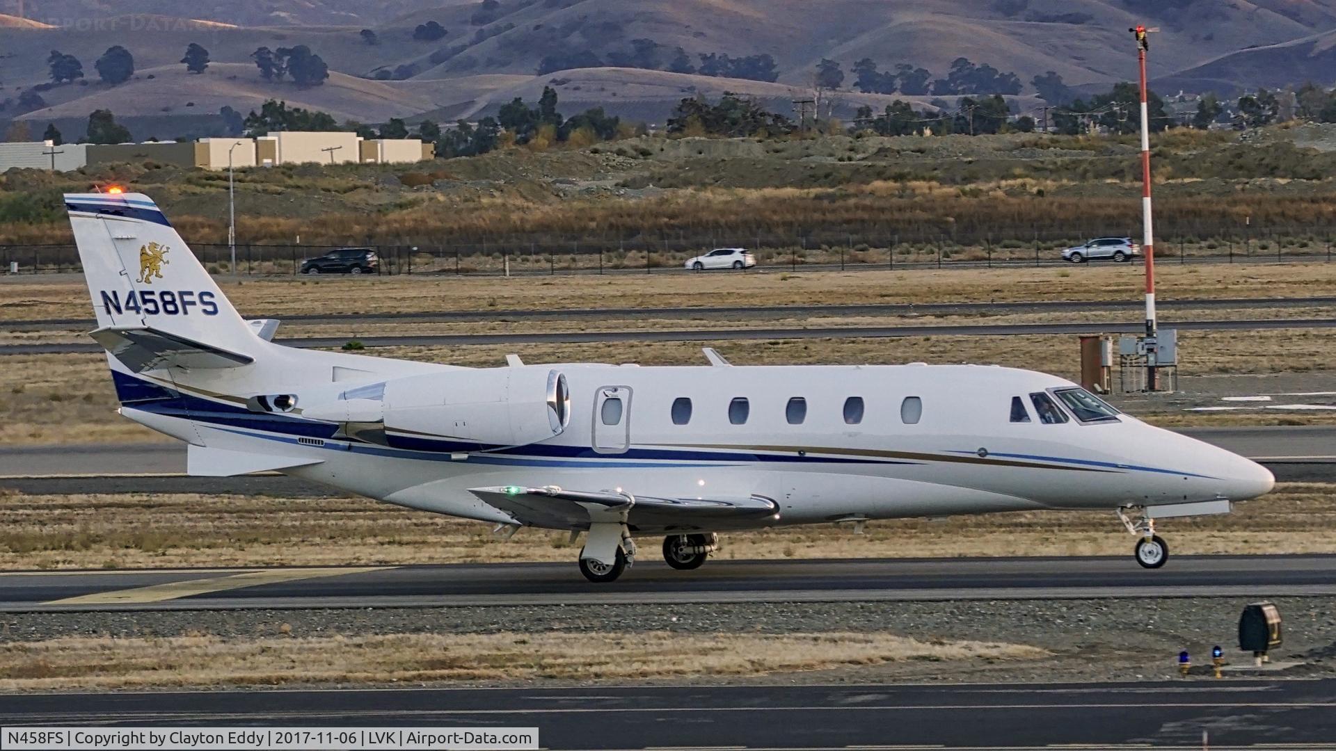 N458FS, 2008 Cessna 560XL C/N 560-6011, Livermore Airport California 2017.