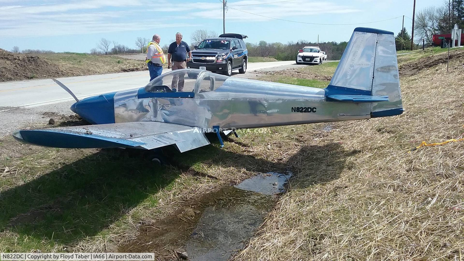 N822DC, 2005 Vans RV-6A C/N 60510, ran off end of runway