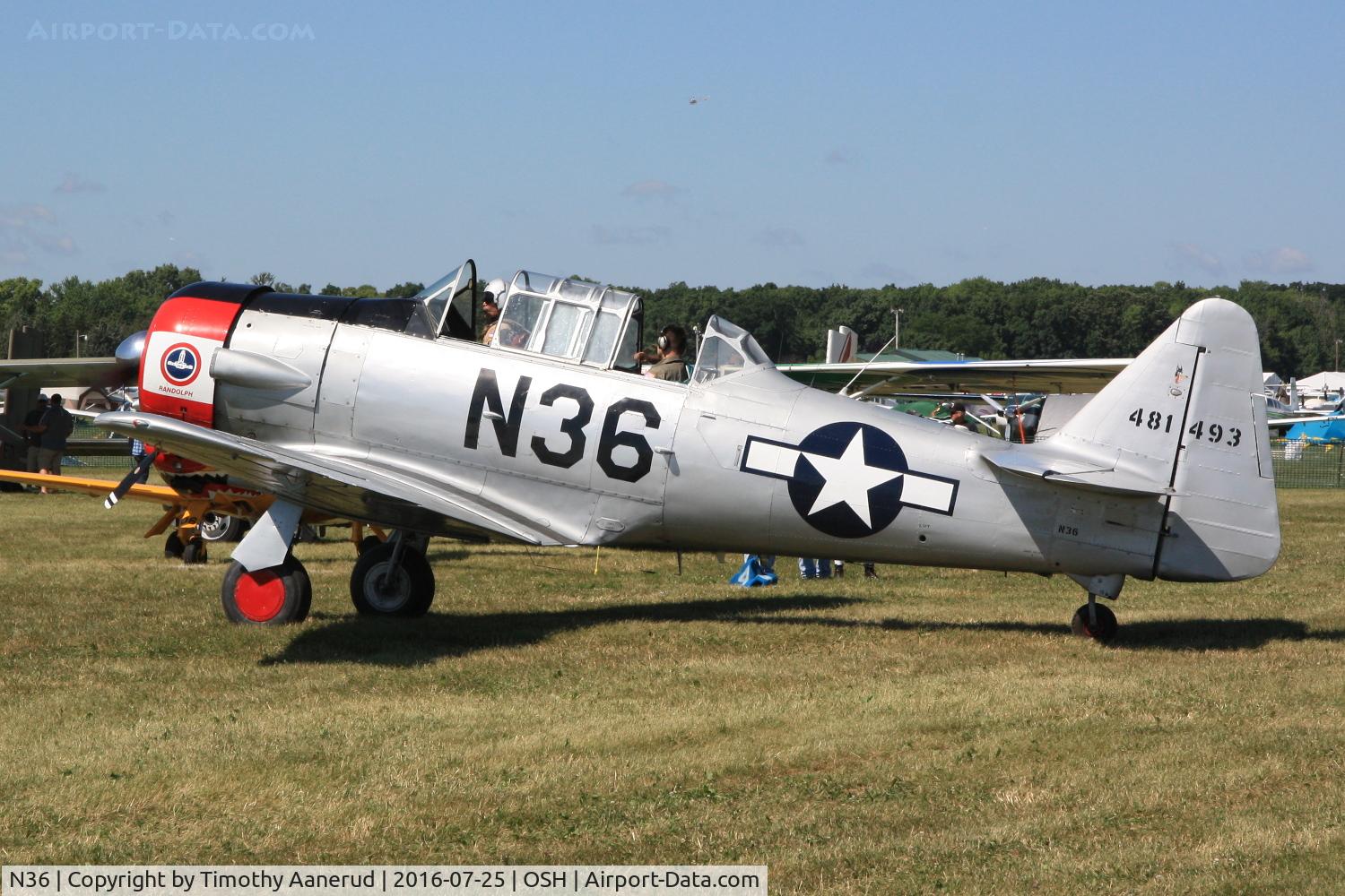 N36, 1944 North American AT-6F Texan C/N 121-42765, 1944 North American AT-6 Texan, c/n: 44-81493
