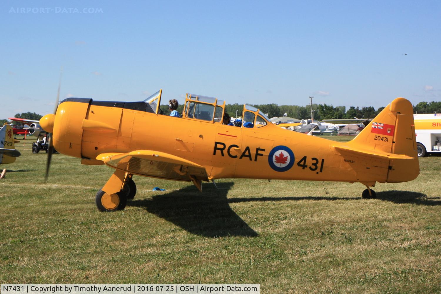 N7431, 1952 Canadian Car & Foundry Harvard MK IV C/N CCF4 222, 1952 Canadian Car & Foundry Harvard MK IV, c/n: CCF4 222